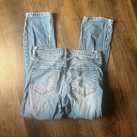 Distressed Blue Women's Jeans - Picture 5 of 6